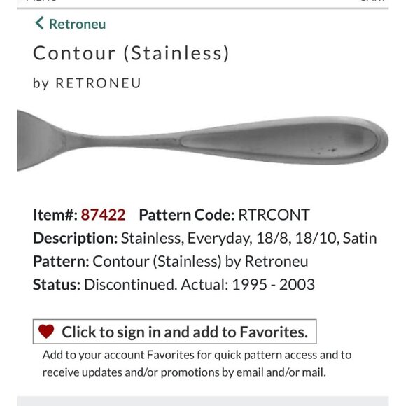 5-Piece Retroneu Contour Stainless Steel Butter Knife Set - Picture 1 of 3